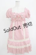 LIZ LISA / お花刺繍ワンピース Free ピンク H-25-10-08-020-LO-OP-NS-ZH