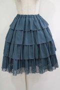 metamorphose / シフォンフリルスカート Free 紺 H-25-10-08-022-ME-SK-NS-ZH