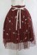 画像1: an another angelus / フラワーロゴ刺繍チュールスカート Free Bordeaux H-25-10-08-023-CA-SK-NS-ZH (1)