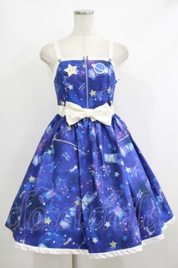 画像1: Angelic Pretty / Galaxy Cocktailジャンパースカート FREE ネイビー H-25-10-09-001-AP-OP-YZ-ZH