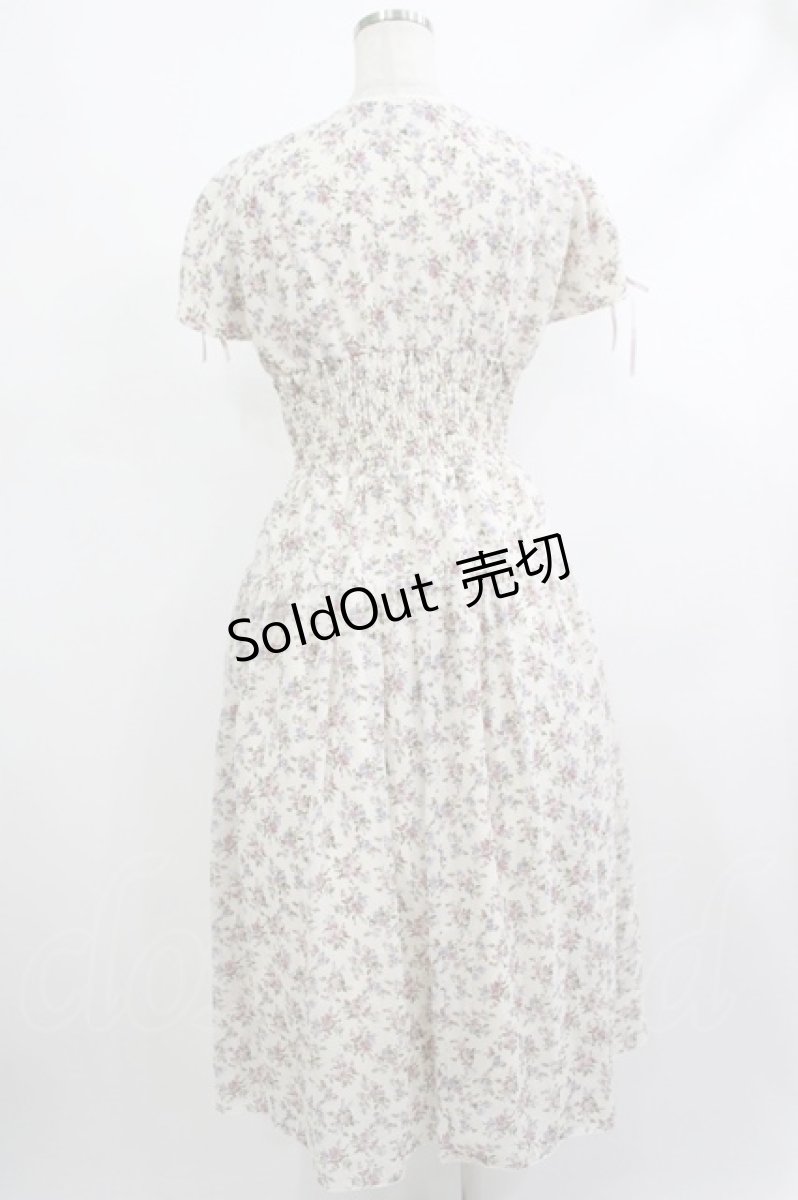 画像3: Maison de FLEUR Petite Robe / フラワープリントドレス S オフ H-25-10-09-024-EL-OP-NS-ZH (3)