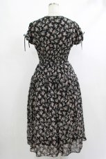 画像3: Maison de FLEUR Petite Robe / フラワープリントドレス S ブラック H-25-10-09-025-EL-OP-NS-ZH (3)