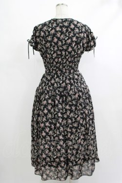 画像3: Maison de FLEUR Petite Robe / フラワープリントドレス S ブラック H-25-10-09-025-EL-OP-NS-ZH