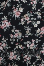 画像4: Maison de FLEUR Petite Robe / フラワープリントドレス S ブラック H-25-10-09-025-EL-OP-NS-ZH (4)