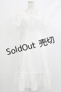 Ank Rouge / バストギャザーティアードロングワンピース M オフ H-25-10-09-026-CA-OP-NS-ZH