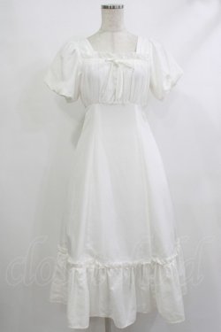 画像1: Ank Rouge / バストギャザーティアードロングワンピース M オフ H-25-10-09-026-CA-OP-NS-ZH