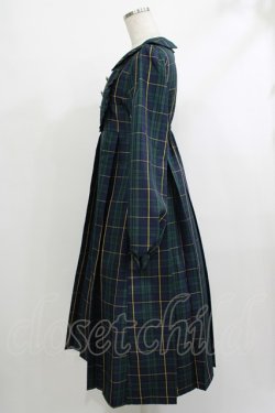 画像2: FLC / MINA*タータンチェックワンピース S グリーン H-25-10-09-027-LO-OP-NS-ZH