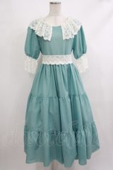 marcHenTica / コーデリアワンピース Free エメラルドグリーン H-25-10-09-028-LO-OP-NS-ZH