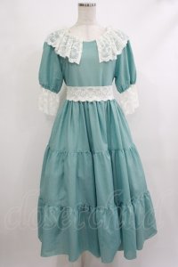 marcHenTica / コーデリアワンピース Free エメラルドグリーン H-25-10-09-028-LO-OP-NS-ZH