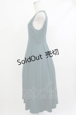 画像2: Maison de FLEUR Petite Robe canone / 冬の庭園ジャンパースカート Blue Green S H-25-10-09-030-EL-OP-NS-ZH