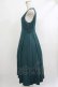 画像2: Maison de FLEUR Petite Robe canone / 冬の庭園ジャンパースカート Blue Green S H-25-10-09-030-EL-OP-NS-ZH (2)
