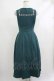 画像3: Maison de FLEUR Petite Robe canone / 冬の庭園ジャンパースカート Blue Green S H-25-10-09-030-EL-OP-NS-ZH (3)