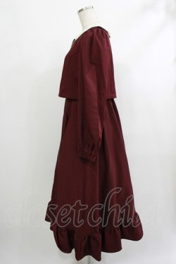 画像2: m petit by misako / サンリオキャラクターズコラボ マイメロディワッペン付きワンピース M ボルドー H-25-10-09-031-LO-OP-NS-ZH