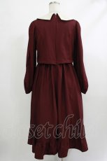 画像3: m petit by misako / サンリオキャラクターズコラボ マイメロディワッペン付きワンピース M ボルドー H-25-10-09-031-LO-OP-NS-ZH (3)