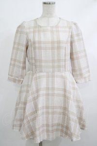 Rojita / チェックワンピース Free ベージュ H-25-10-09-034-LO-OP-NS-ZH