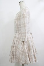 画像2: Rojita / チェックワンピース Free ベージュ H-25-10-09-034-LO-OP-NS-ZH (2)