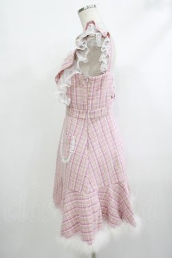 画像2: mellfy memory / Berry milk tweedワンピース M PINK H-25-10-09-039-LO-OP-NS-ZH