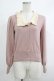 画像1: Maison de FLEUR Petite Robe / Big襟レトロニットカーディガン S Pink Beige H-25-10-09-047-EL-TO-NS-ZH (1)
