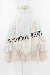 Ozz oneste / 和チャイナハイウエストスカート  ミント H-25-10-09-1028-OO-SK-KB-ZH