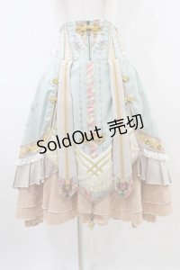 Ozz oneste / 和チャイナハイウエストスカート  ミント H-25-10-09-1028-OO-SK-KB-ZH