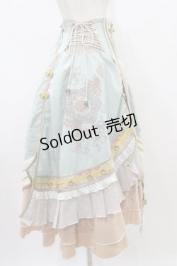 画像3: Ozz oneste / 和チャイナハイウエストスカート  ミント H-25-10-09-1028-OO-SK-KB-ZH