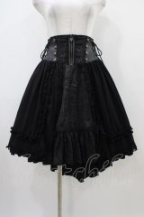 OZZ ANGELO / 地図柄フィッシュテールスカート  黒 H-25-10-09-1030-OO-SK-KB-ZH