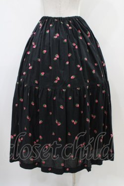 画像2: Jane Marple / Very berries embroideryスカート  ブラック H-25-10-09-1032-JM-SK-KB-ZH