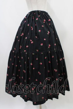 画像3: Jane Marple / Very berries embroideryスカート  ブラック H-25-10-09-1032-JM-SK-KB-ZH