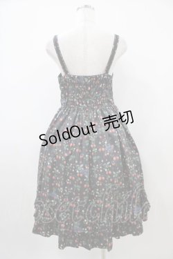 画像2: Melody BasKet / Strawberry garden petit frillジャンパースカート  ブラック H-25-10-09-1035-LO-OP-KB-ZH