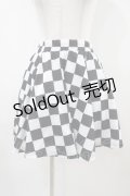 ACDC RAG / フラッグチェックスカート　  黒×白 H-25-10-09-1039-PU-SK-KB-ZH