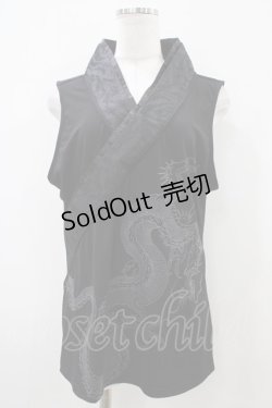 画像1: Qutie Frash / 着物衿インナータンク FREE 黒 H-25-10-09-1042-QU-TO-KB-ZT390