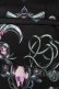 画像3: Drug Honey / アンティークブローチ柄サテンカラーベスト  黒 H-25-10-09-1043-PU-TO-KB-ZH (3)