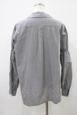 画像2: Jane Marple / ドミトリーカラーブラウス  black check H-25-10-09-1045-JM-BL-KB-ZH
