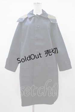 画像1: Jane Marple Dans Le Salon / フード付ライトコート  ネイビー H-25-10-09-1049-JM-CO-KB-ZH