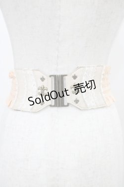 画像2: Ozz oneste / コルセット風ゴムベルト  ベージュ H-25-10-09-1005-OO-ZA-KB-ZH