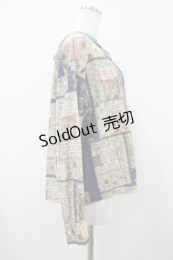 画像3: Jane Marple / Strawberry books puritanブラウス  ネイビー H-25-10-09-1052-JM-BL-KB-ZH