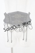 Ozz oneste / コルセット風ゴムベルト  黒 H-25-10-09-1006-OO-ZA-KB-ZH