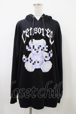 画像1: LISTEN FLAVOR / プリントプルパーカー F 黒 H-25-10-09-1060-PU-TO-KB-ZH