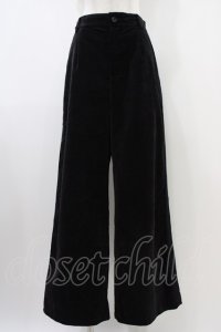 Jane Marple Dans Le Salon / グログランライン別珍パンツ  黒 H-25-10-09-1011-JM-PA-KB-ZH