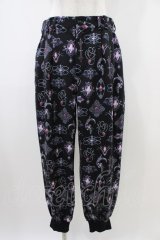 Drug Honey / アンティークブローチ柄パンツ  黒 H-25-10-09-1015-PU-PA-KB-ZH