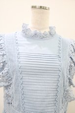 画像4: Jane Marple Dans Le Salon / オーガニックブロードチュニックブラウス  サックスブルー H-25-10-09-1017-JM-BL-KB-ZH (4)