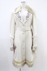 Ozz oneste / 雪化憧コート  アイボリー H-25-10-09-1022-OO-CO-KB-ZH