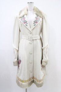 Ozz oneste / 雪化憧コート  アイボリー H-25-10-09-1022-OO-CO-KB-ZH