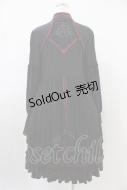 画像2: Ozz oneste / レイヤード風ワンピース  黒×赤 H-25-10-09-1025-OO-SK-KB-ZH