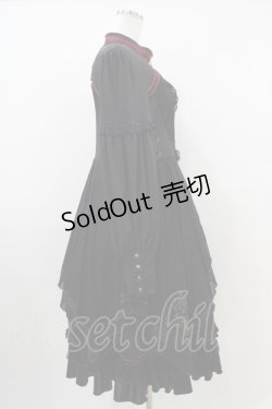 画像3: Ozz oneste / レイヤード風ワンピース  黒×赤 H-25-10-09-1025-OO-SK-KB-ZH