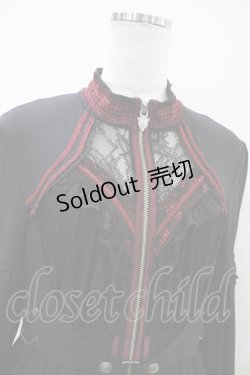 画像4: Ozz oneste / レイヤード風ワンピース  黒×赤 H-25-10-09-1025-OO-SK-KB-ZH