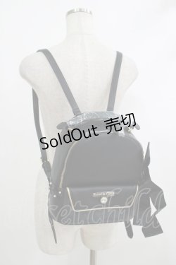 画像1: Maison de FLEUR / オトナカワイイリボンリュック  ブラック H-25-10-09-056-LO-BG-NS-ZH