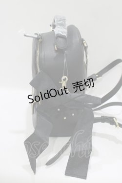 画像2: Maison de FLEUR / オトナカワイイリボンリュック  ブラック H-25-10-09-056-LO-BG-NS-ZH