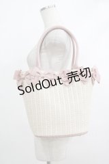 m petit by misako / AMリボンツキカゴTT  オフ/ピンク H-25-10-09-059-LO-BG-NS-ZH