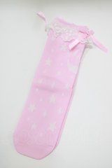 Angelic Pretty / Dreamy Starクルー丈ソックス FREE ピンク H-25-10-09-077-AP-ZA-YZ-ZH